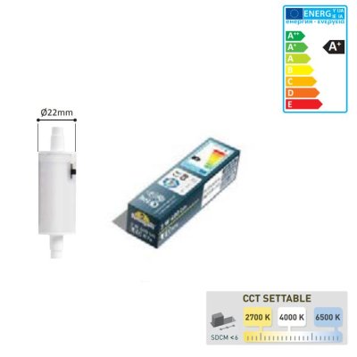 LAMPADINA LED R7S 3,5W CCT    2700/4000/6500K 78MM