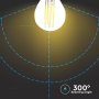 LED LAMPADINA 6W FILAMENTO E27 G45 TRASPARENTE 2700K