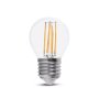 LED LAMPADINA 6W FILAMENTO E27 G45 TRASPARENTE 4000K 130LM/W