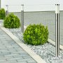 E27 PALETTO CON LAMPADA 110CM PIR SENSOR STAINLESS STEEL SATIN NICKEL IP44