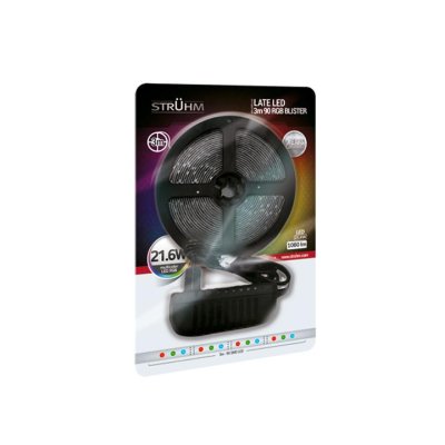 LATE LED 3MT 90 RGB BLISTER KIT STRIP 21,6W IP20 1080LM