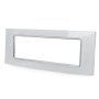 PLACCA 8007BL-1 7P BIANCA/INT-LGT VETRO