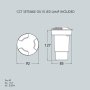CECI 90 3L NERO SATIN LED GU10 3,5W CCT