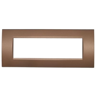 PLACCA 8007-14 7P BRONZO/LGT TECNOPOLIMERO