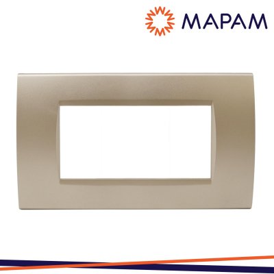 PLACCA 8004-13 4P ORO/LGT TECNOPOLIMERO T1