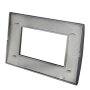 PLACCA 8004-2 4P NERO /LGT TECNOPOLIMERO T1