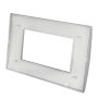 PLACCA 8004-8 4P GRIGIO SCURO/LGT T1 TECNOPOLIMERO