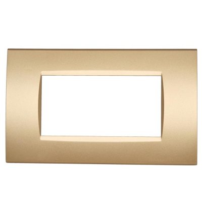 PLACCA 8004-12 4P SABBIA/LGT TECNOPOLIMERO T1