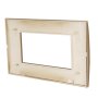 PLACCA 8004-12 4P SABBIA/LGT TECNOPOLIMERO T1