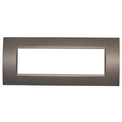 PLACCA 8007-7 7P TESTA DI MORO INT TECNOPOLIMERO T1 BTICINO LIVING ( LGT ) COMPATIBILE