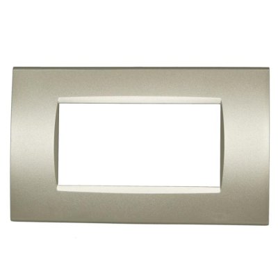 Placca 1004-11 4P Champagne Tecnopolimero BTicino Living (LGT) Compatibile