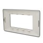 PLACCA 6804-4 3P CROMO/VMR-PLN METALLO