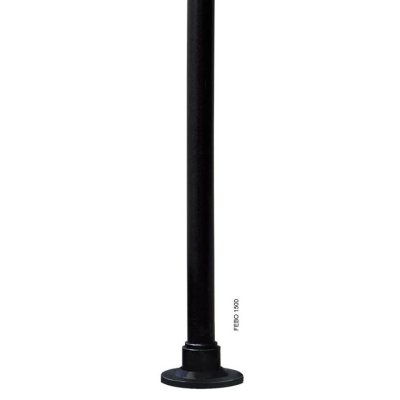 PALO FEBO 1500 NERO 1,5MT IN RESINA FUMATECH FUMAGALLI