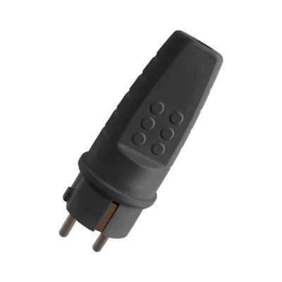 SPINA SCHUKO IN GOMMA 16A NERA
