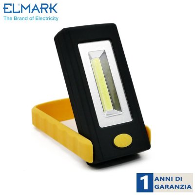 LAMPADA LAVORO CON BASE ROTANTE 3W COB YELLOW PLUG