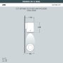 FRANCA 90 WALL GREY GU10 3,5W  CCT