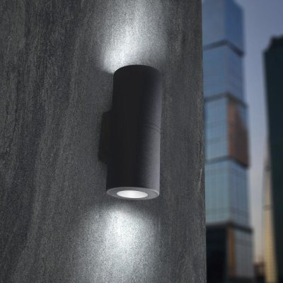 FRANCA 90 2L WALL NERO GU10 2X3,5W CCT 2700/4000K