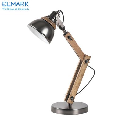 ALEGRA LAMPADA DA TAVOLO 1XE14 METALLO/LEGNO