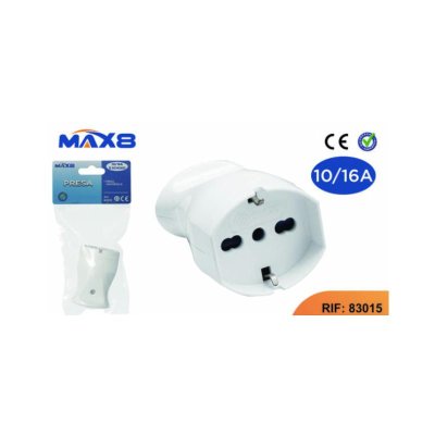 PRESA UNIVERSALE P40 10/16A 2P+T BIANCA
