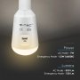 LAMPADINA LED 7W FUNZIONE EMERGENZA E PANNELLO SOLARE 3 IN 1