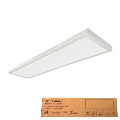40W LED SURFACE PANNELLO 1200 X 300MM 3000K 6PZ/SET