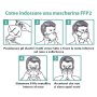 MASCHERINA SEMI FILTRANTE FFP2 BIANCA