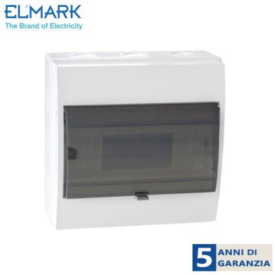 CENTRALINO A 12 VIE IP55 IN PLASTICA SUPERFICIALE
