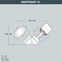 MINITOMMY 2L GREY 2X3,5W GU10  CCT