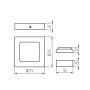 INCASSO KANTI V2LED 18W-NW-B - KANLUX