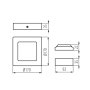 INCASSO KANTI V2LED 12W-NW-B - KANLUX