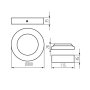 INCASSO CARSA V2LED 24W-NW-W - KANLUX