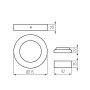 INCASSO CARSA V2LED 18W-NW-B - KANLUX