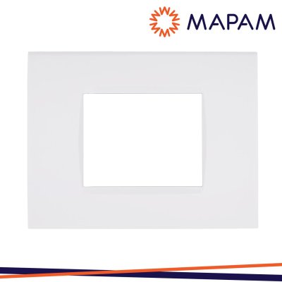 PLACCA TECNOPOLIMERO T1 8002-01 2P BIANCO