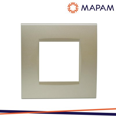 PLACCA TECNOPOLIMERO T1 8002-11 2P CHAMPAGNE