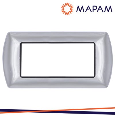 PLACCA 8807-04 7P CROMO/INT METALLO