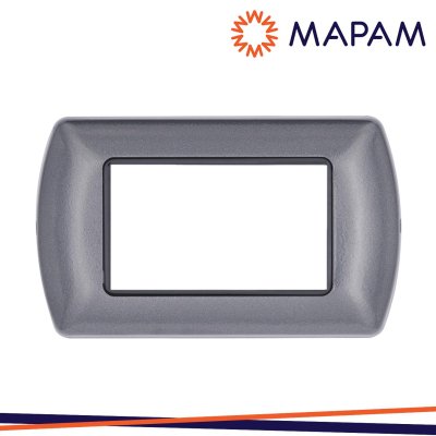 PLACCA 8804-26 4P ANTRACITE/INT METALLO