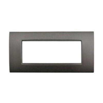 PLACCA METALLO T4 CBM7007-5 7P ANTRACITE BTICINO LIVING AIR COMPATIBILE