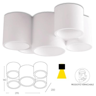 I-BANJIE-PL5 PLAFONIERA 5XGU10 INTEC