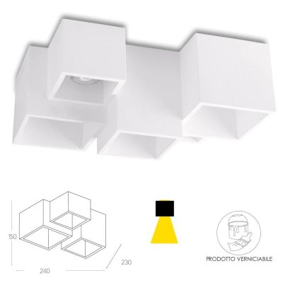 I-FOSTER-PL5 PLAFONIERA FOSTER 5XGU10 INTEC