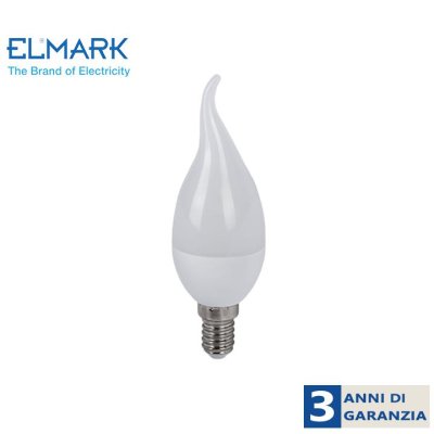LED CANDLE C37 FLACE 6W E14 230V 6400K