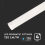 40W LED GRILL FITTING SAMSUNG CHIP 120CM 120 LM/W 6500K