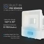 10W LED PIR SENSORE PROIETTORE SAMSUNG CORPO BIANCO  6500K