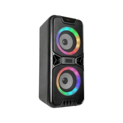 ALTOPARLANTE RICARICABILE 2X10W USB E SLOT PER SCHEDE TF RGB WOOFER DA 2X4 POLLICI