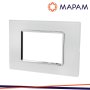 PLACCA VETRO T2-GEM M6003BL-1  3P BIANCO