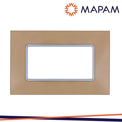 PLACCA VETRO 6004BL-4 T2 4P ORO