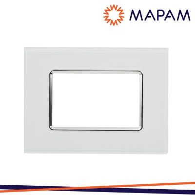 PLACCA VETRO 5003BL-1 T3 3P BIANCO MTX