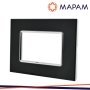 PLACCA VETRO 5003BL-2 T3 3P NERO