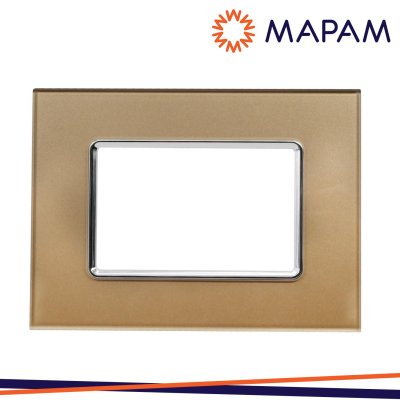 PLACCA VETRO 5003BL-4 T3 3P ORO