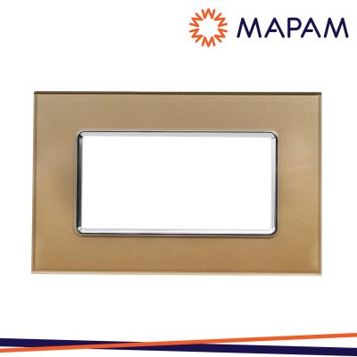 PLACCA VETRO 5004BL-4 T3 4P ORO