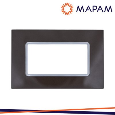 PLACCA VETRO 5004BL-6 T3 4P TESTA DI MORO